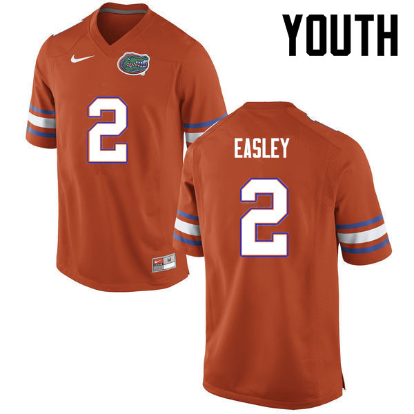 Youth Florida Gators #2 Dominique Easley College Football Jerseys-Orange - Click Image to Close